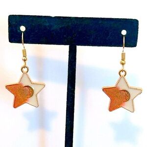Star and Moon Resin Earrings